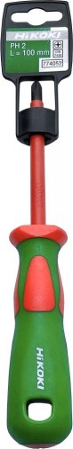 Отвертка крестовая диэлектрическая HiKOKI PH2х100MM 774052
