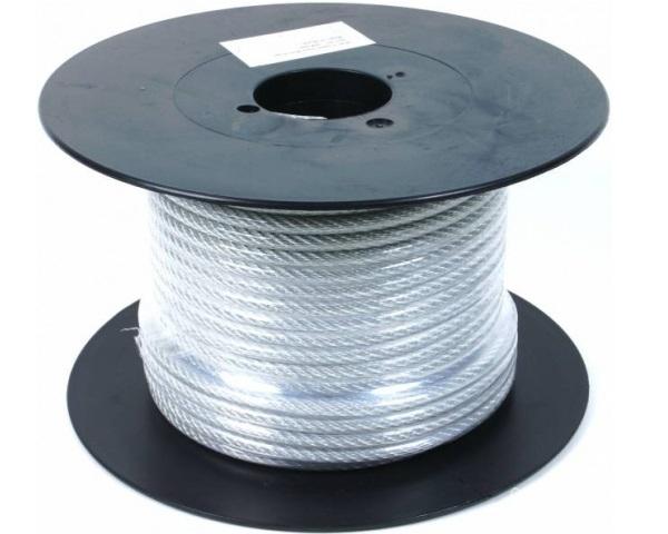 Трос стальной с ПВХ 3/4мм. (250м) в Москве 