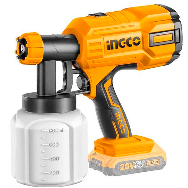 Аккумуляторный краскопульт INGCO CSGLI20402