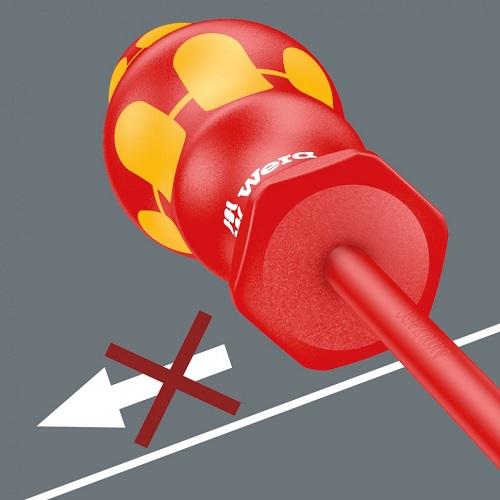 Отвёртка диэлектрическая крестовая Wera 165 i PZ VDE SB, PZ 1 x 80 мм, держатель-еврослот WE-100015 в Москве 