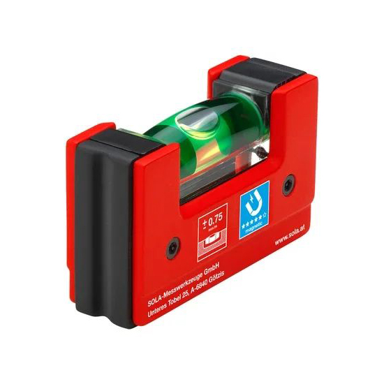 Уровень магнитный SOLA GO Magnetic, 1 глазок, точн. 0,75 мм/м 01621101 в Москве 