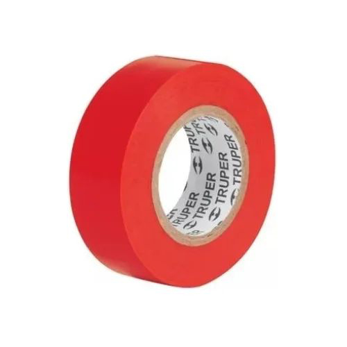 Изолента Truper акрил, 9м. ширина 19мм красная M-22R 13513 в Москве