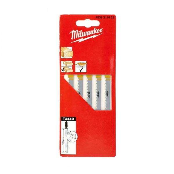 Полотна для лобзика Milwaukee T344D 5шт.