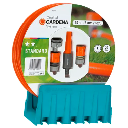 Шланг GARDENA с STANDARD 1/2 х20м с настенным кронштейном 00706-20.000.00 в Москве