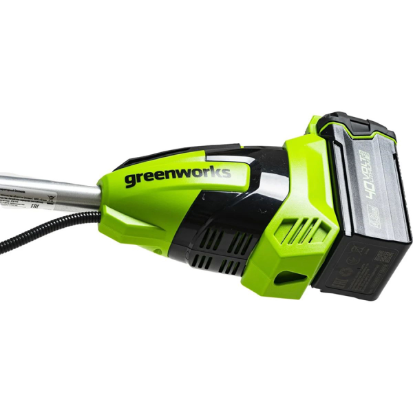 Триммер б/щ Greenworks 40В вело ручка АКБ 5Ач+ ЗУ 2105707UG в Москве