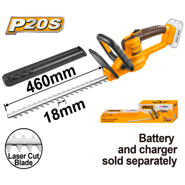 Аккумуляторный кусторез INGCO CHTLI20018 в Москве