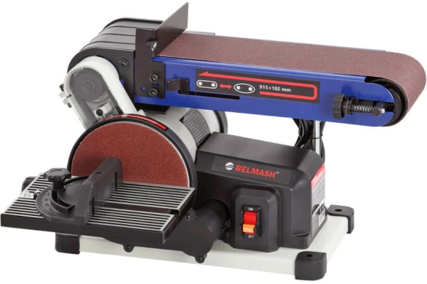 Станок шлифовальный ленточно-дисковый BELMASH BDG 100/152L  S221A в Москве