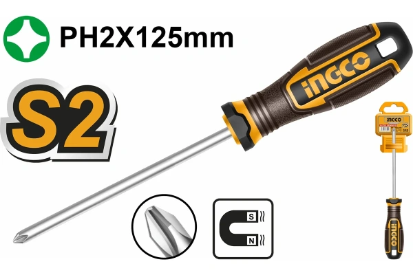 Отвертка INGCO PH2 x 125 мм  HSDPH2125 в Москве 