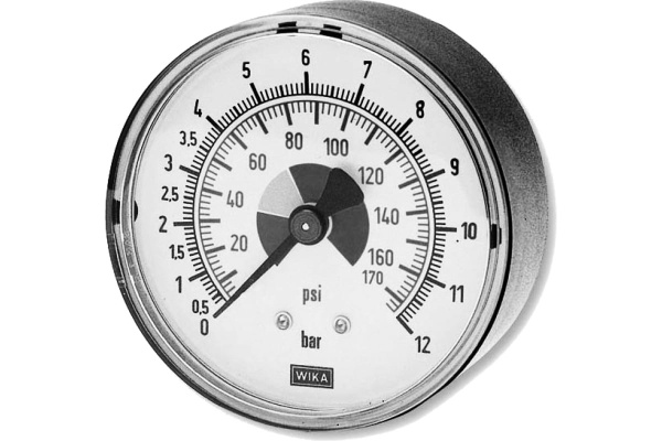 Манометр GAV 790 1/8" (на спинке)  d.40мм. 0-12 бар М004 13047