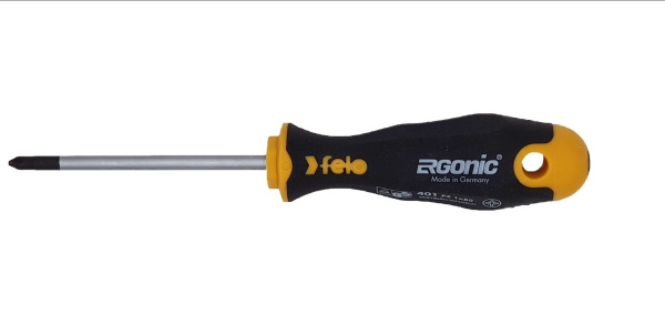 Отвертка Ergonic Felo крестовая PZ 1X80 40110210 в Москве 