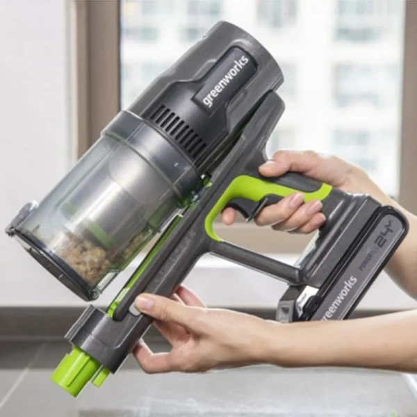 Пылесос вертикальный аккумуляторный Greenworks G24SVK4 4700607UB в Москве