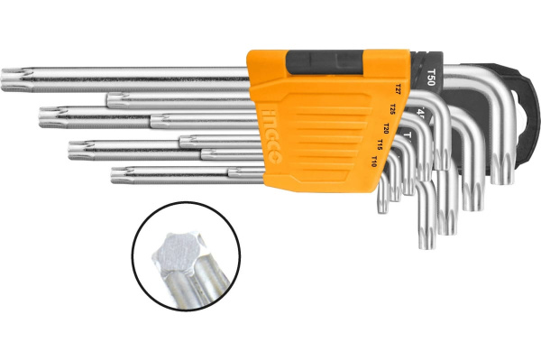Набор шестигранных ключей Torx INGCO  INDUSTRIAL HHK13092 в Москве 