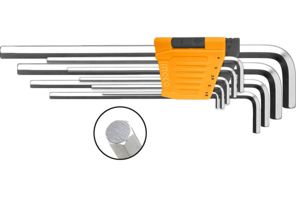 Набор шестигранных ключей INGCO INDUSTRIAL 9 шт  HHK11092 