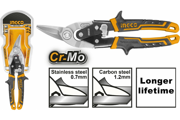 Ножницы по металлу левые INGCO INDUSTRIAL 250 мм  HTSN2610L в Москве 