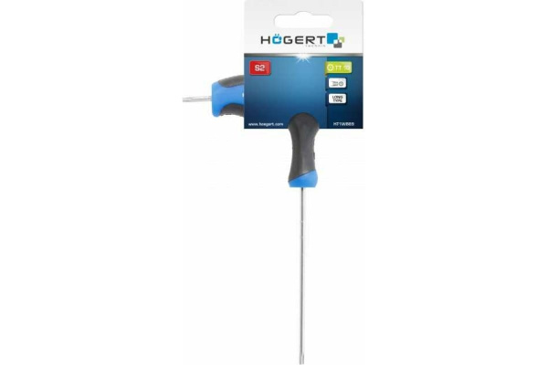 Ключ HOEGERT torx security типа "Т", длинный TT10 HT1W869 в Москве 