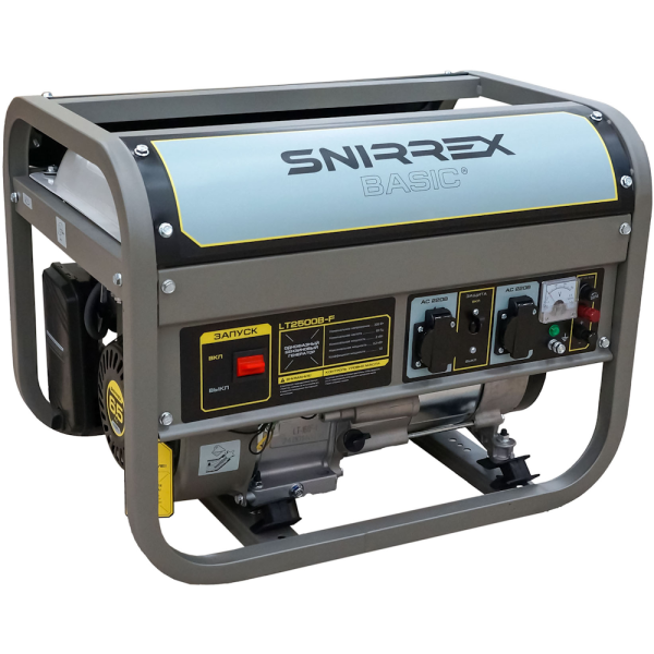 Генератор бензиновый SNIRREX BASIC LT2500B-F 2.0/2.2кВт, 220V, 6,5л.с., руч.стартер, бак 15л., 40кг в Москве