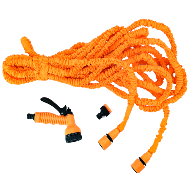 Набор для полива с растягивающимся шлангом 30м Вихрь 73/7/2/27