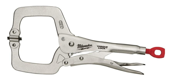Зажим Milwaukee  Locking hand clamps 11" с подвижными губками