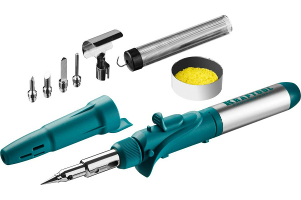 Паяльник газовый KRAFTOOL SolderPro 10 в 1 с пьезоподжигом.  55503-H10 в Москве 