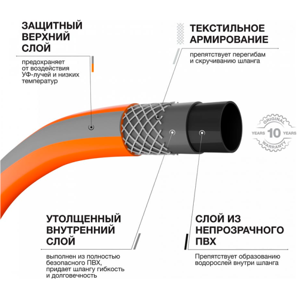 Шланг DAEWOO MaxiFlex  диаметром 3/4" 19мм, длина 25 метров  DWH 3134 в Москве