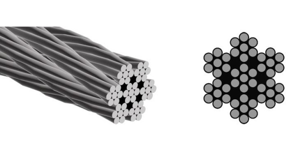Трос нерж. средн.мягкости 5,0мм. DIN3055 А2 (250м) УТ000014075 в Москве 
