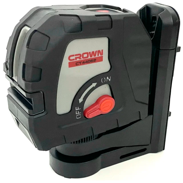 Уровень лазерный (нивелир) 15м/2 красных луча CROWN CT44062 TB магнит.держ., сумка в Москве
