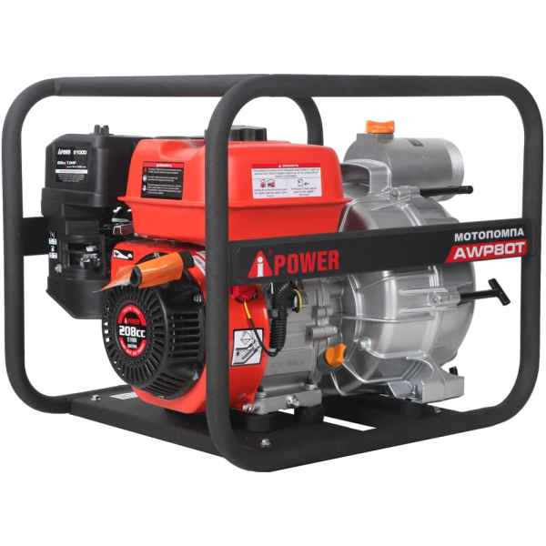 Бензиновая мотопомпа для грязной воды A-iPower AWP80Т 30231 в Москве