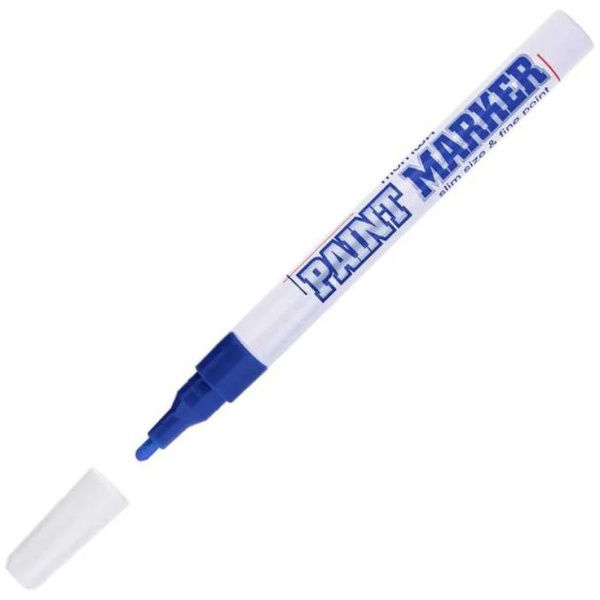 Маркер краска MunHwa Slim (синий) 2мм  SPM-02 в Москве 