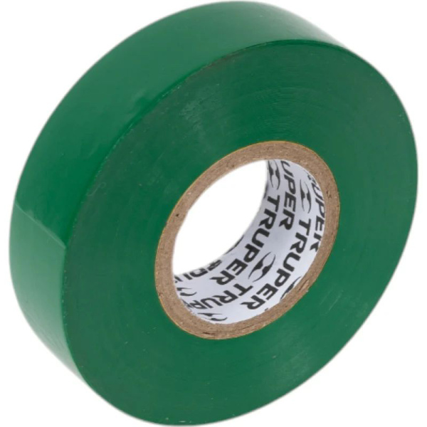 Изолента Truper акрил, 18м. ширина 19мм зеленая M-33V 12502