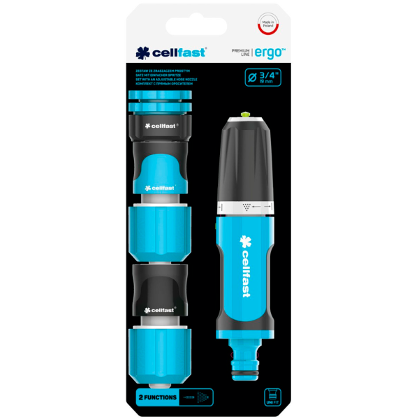 Комплект с оросителем прямым ERGO 3/4 53-505 CELLFAST в Москве