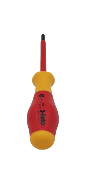 Отвертка диэлектрическая крестовая Felo PZ1х80 91510290 в Москве 