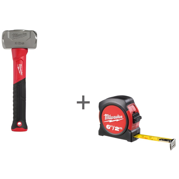 Набор Milwaukee Кувалда 4932478255 + Рулетка 48225502 PROMO493310008 