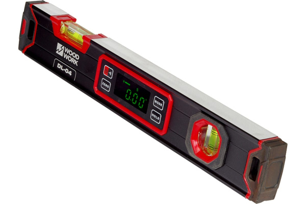 Цифровой уровень WOODWORK с двумя пузырьковыми индикаторами  DL-04 в Москве 