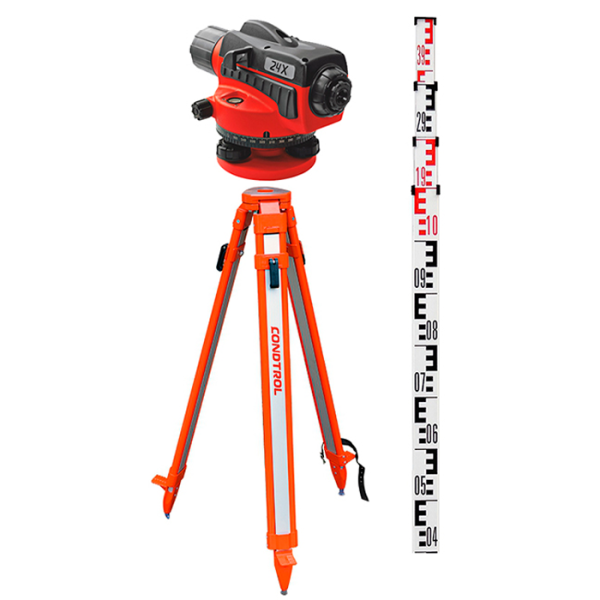 Оптический нивелир CONDTROL 24Х + рейка, штатив S6-2 2-3-051 в Москве