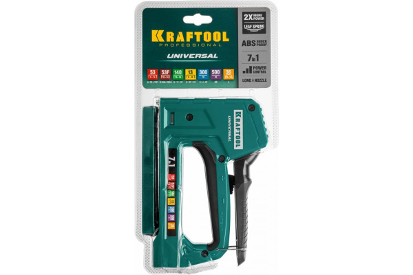Степлер механический Kraftool 7в1 тип53 (6-14мм.),140 (8-14мм.), 13,53F,36,500  31524 в Москве 