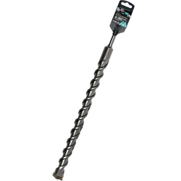 Бур по бетону METALLICA Optima  SDS-plus 30 х460/400 мм, напайка с центром, 2 спирали  905135 в Москве