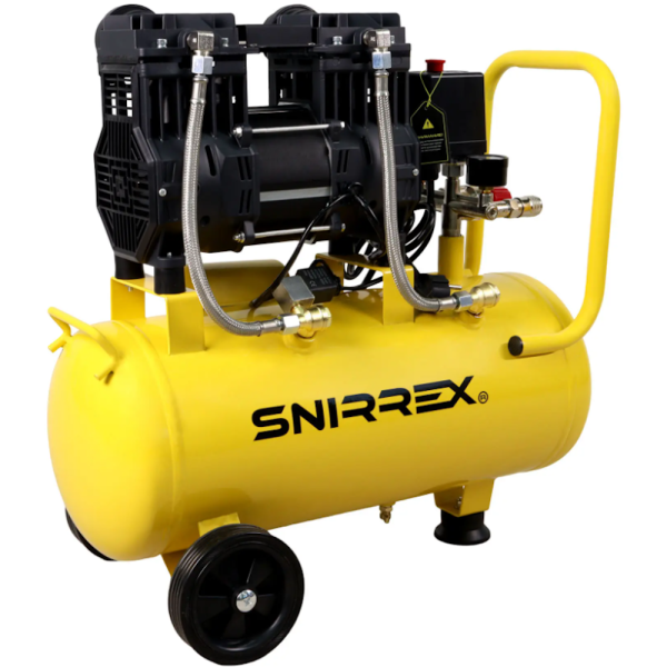 Компрессор SNIRREX SCL1.8-24/300 безмасляный, 1.8кВт, 8 бар, 24л., 2650об/мин, 300л/мин, 21кг