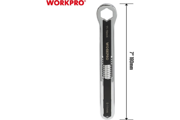 Ключ накидной WORKPRO  универсальный 5-16мм., 9/32"-5/8"  WP272017 в Екатеринбурге 