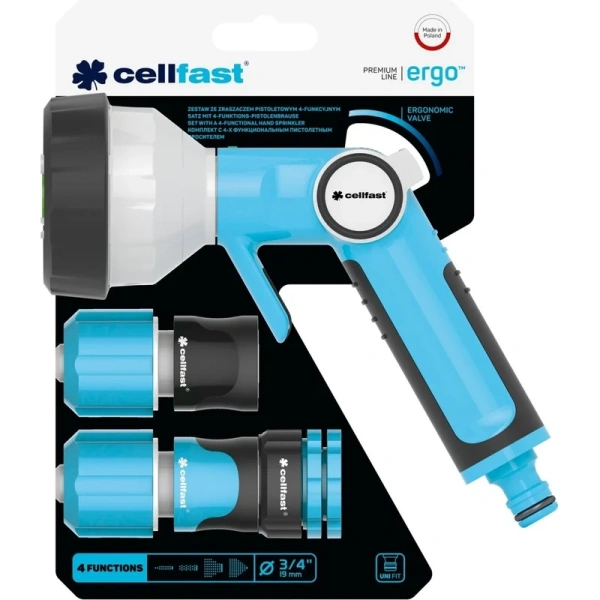 Комплект CELLFAST ERGO с многофункциональным пистолетным оросителем 53-535 в Москве