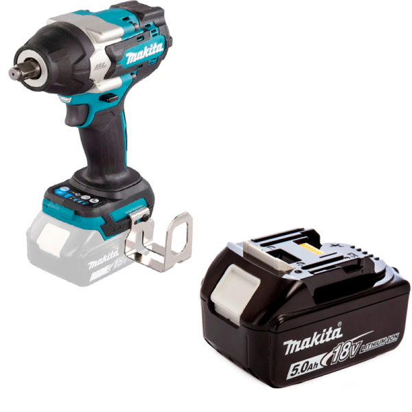 Ударный аккумуляторный гайковерт Makita DTW700Z + Аккумулятор BL1850B  PT1532 в Екатеринбурге