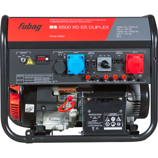 Бензогенератор FUBAG BS 8500 XD ES  DUPLEX  641090 в Москве
