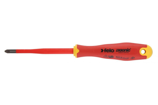 Отвертка диэлектрическая Felo Ergonic +/- E-SLIM Z 2X100 41729390