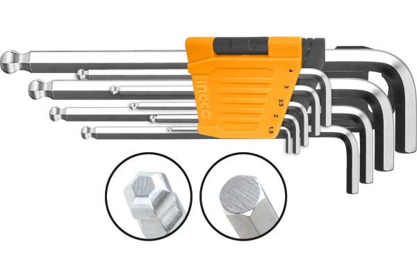 Набор шестигранных ключей  INGCO INDUSTRIAL 9 шт HHK12091 