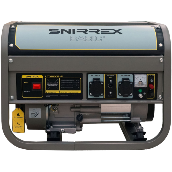 Генератор бензиновый SNIRREX BASIC LT3900B-F 2.8/3.0кВт, 220V, 7,0л.с., руч.стартер, бак 15л., 45кг в Москве