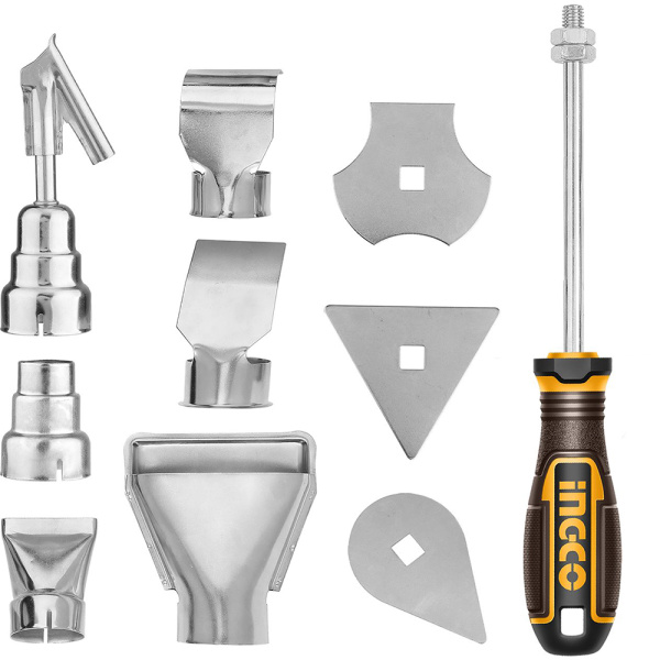 Набор оснастки INGCO INDUSTRIAL для фена 10шт  HGA0131 в Москве