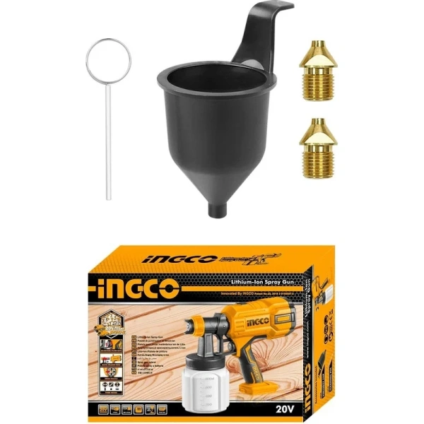 Аккумуляторный краскопульт INGCO CSGLI2004 в Екатеринбурге