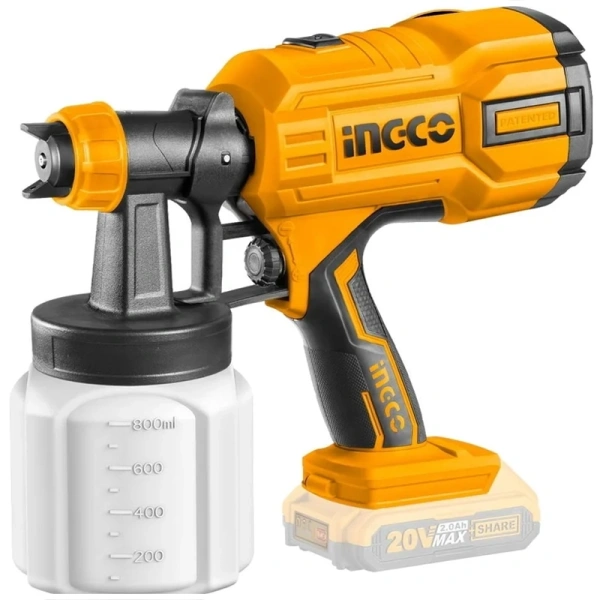 Аккумуляторный краскопульт INGCO CSGLI2004