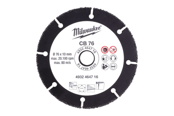 Диск по дереву Milwaukee 76мм 4932464716