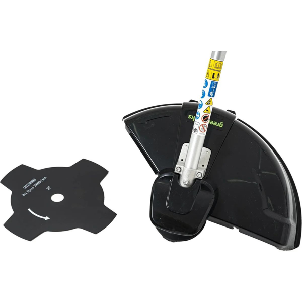 Триммер б/щ Greenworks 40В вело ручка АКБ 5Ач+ ЗУ 2105707UG в Москве