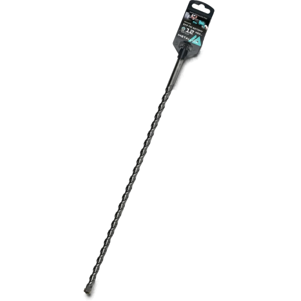 Бур по бетону METALLICA Optima SDS-plus  12 х460/400 мм, напайка с центром, 2 спирали 904435 в Москве